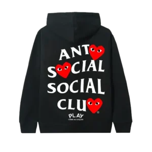 Cdg Assc X Comme Des Garcons Black Hoodie