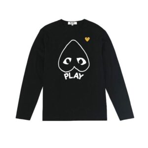 Cdg Men Yellow Heart Logo Sweatshirt