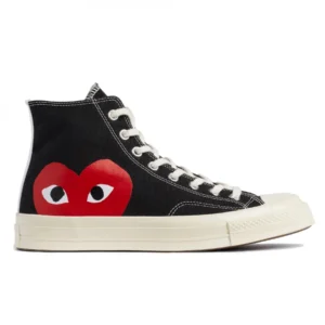 CDG Converse Big Heart High Top (Black)