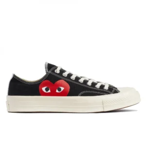 CDG Converse Big Heart Low Top (Black)