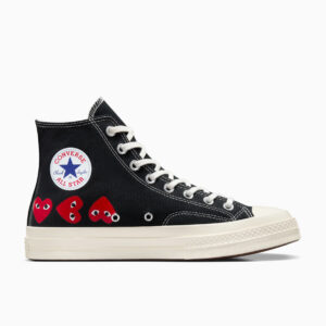 CDG Converse Multi Hearts High Top Black