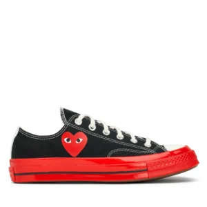 Cdg Converse Red Sole Low Top (Black)