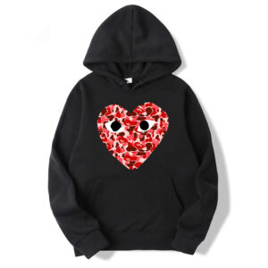 Cdg Comme Des Garcons Camo Heart Hoodie