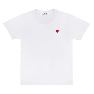 CDG Play Basic Small Emblem T-shirt (White)