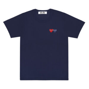 CDG Play Basic T-shirt Two Emblems