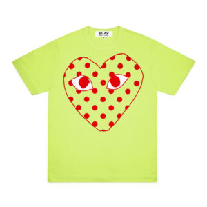 CDG Play Red Spotted Heart Screenprint T-shirt Spring Series